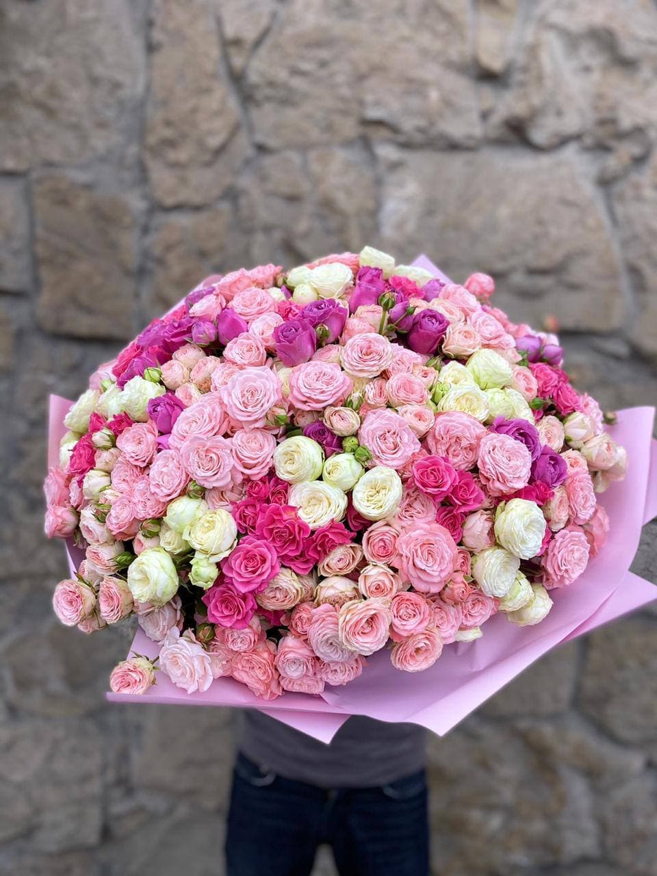 101 кустовая пионовидная роза 70см — купить в Краснодаре