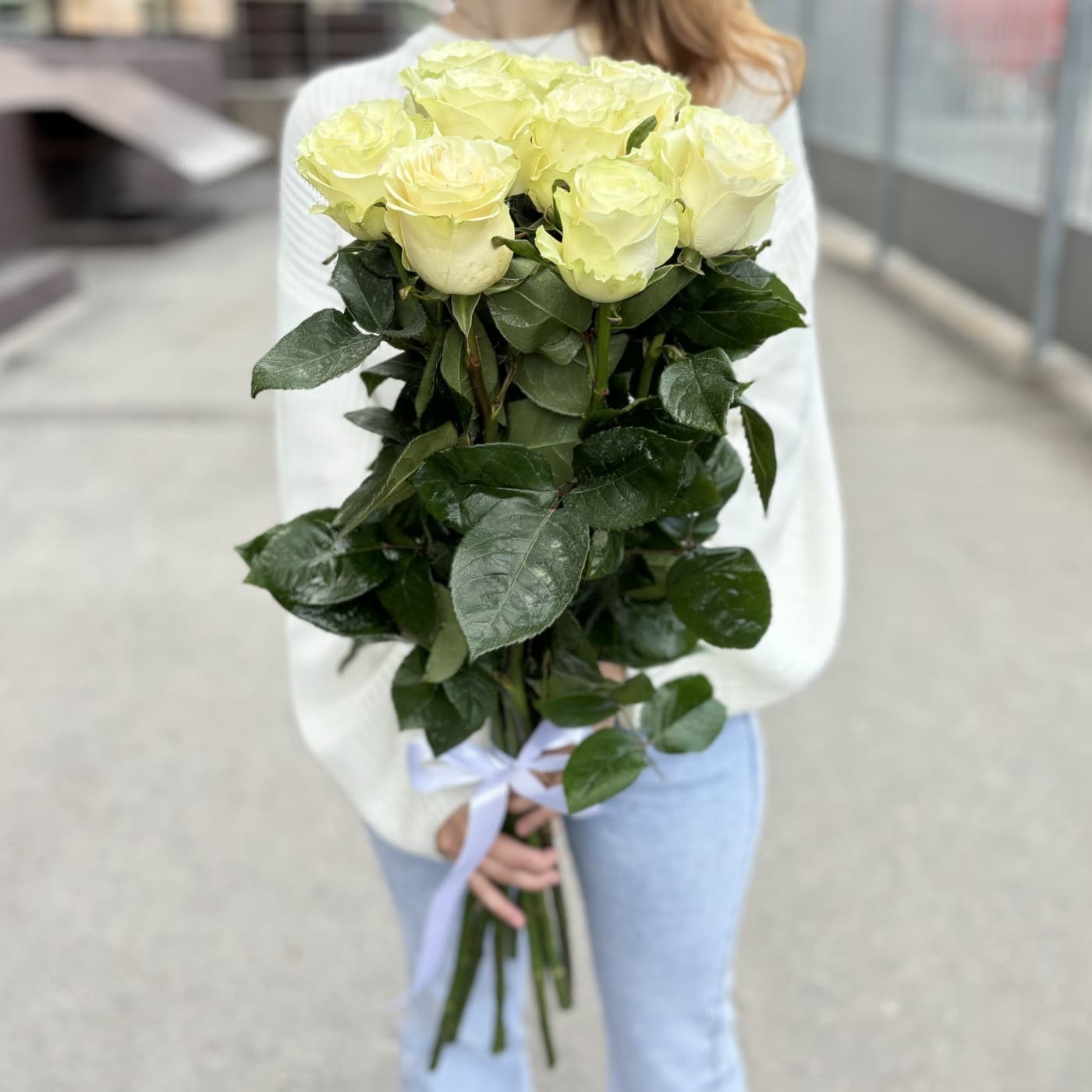 11 голландских роз 80 см (цвет на выбор) — фото 2 — купить в Краснодаре — фото 2