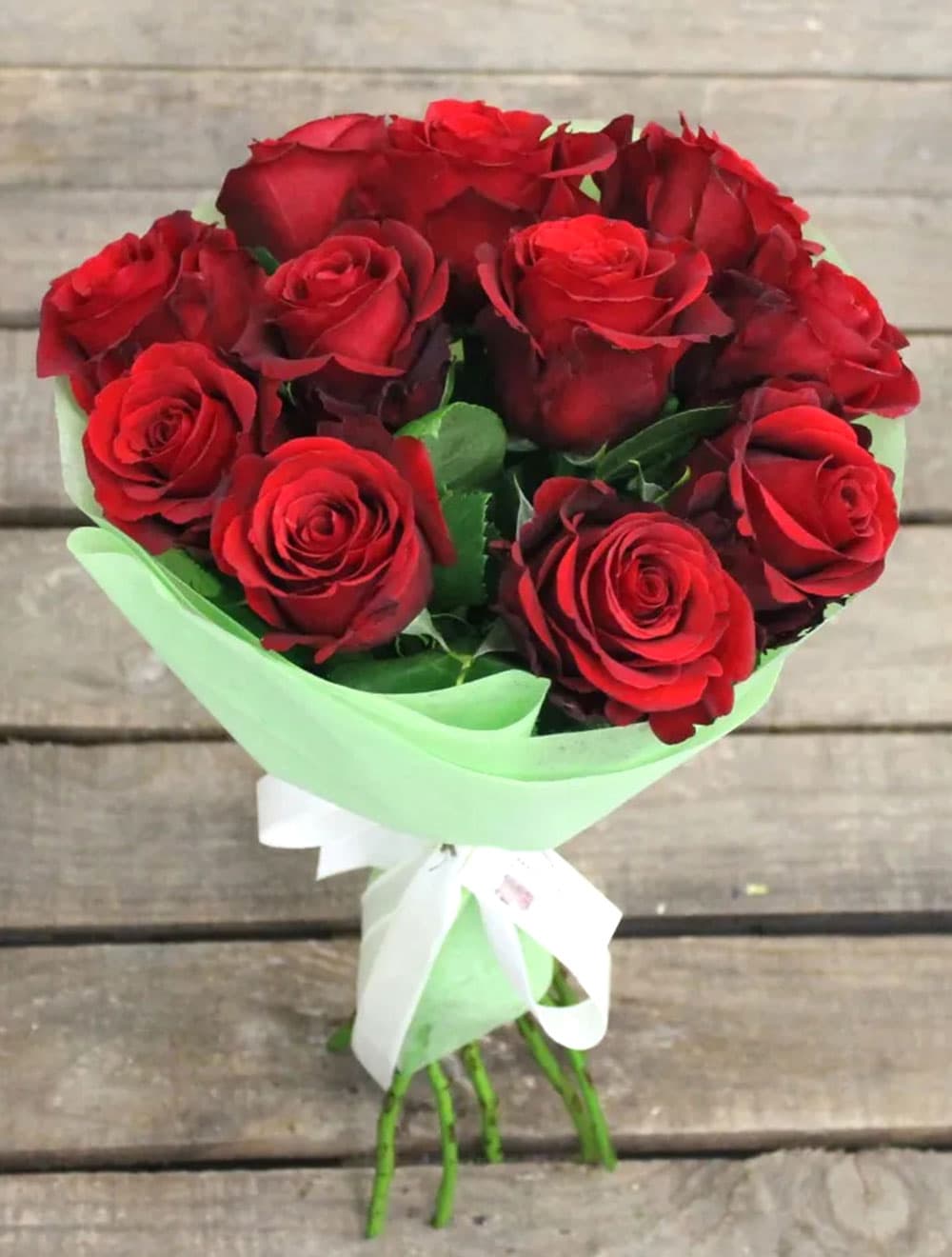 11 роз (цвет на выбор) — фото 1 — купить в Краснодаре