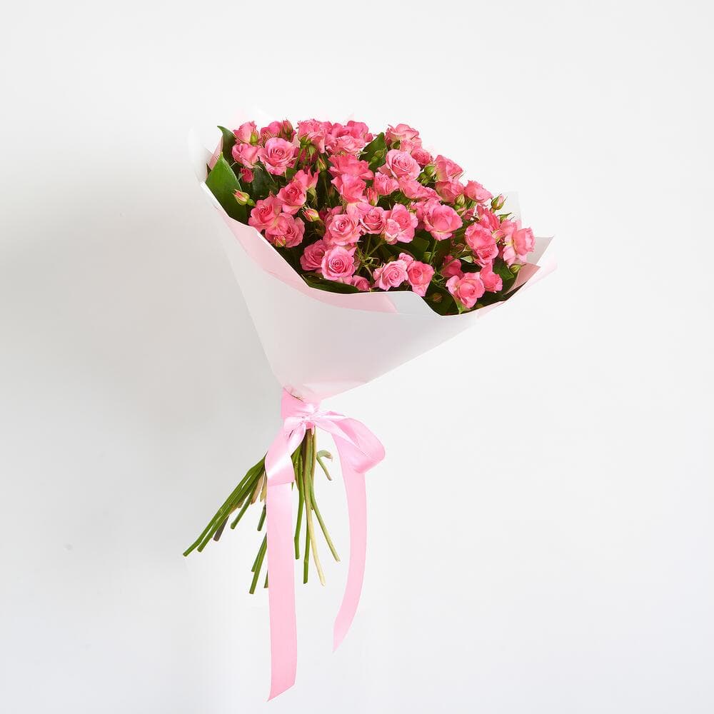 11 розовых кустовых роз — фото 4 — купить в Сочи — фото 4