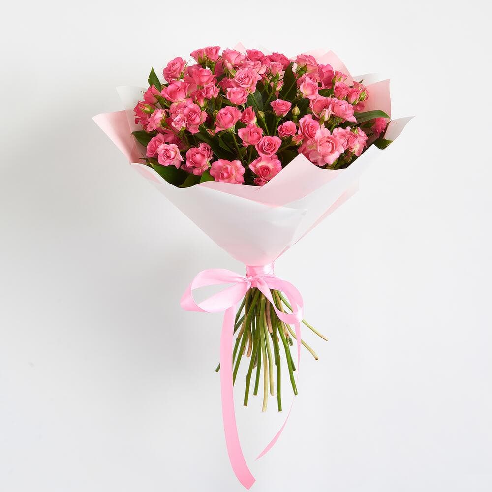 11 розовых кустовых роз — фото 5 — купить в Волгограде — фото 5