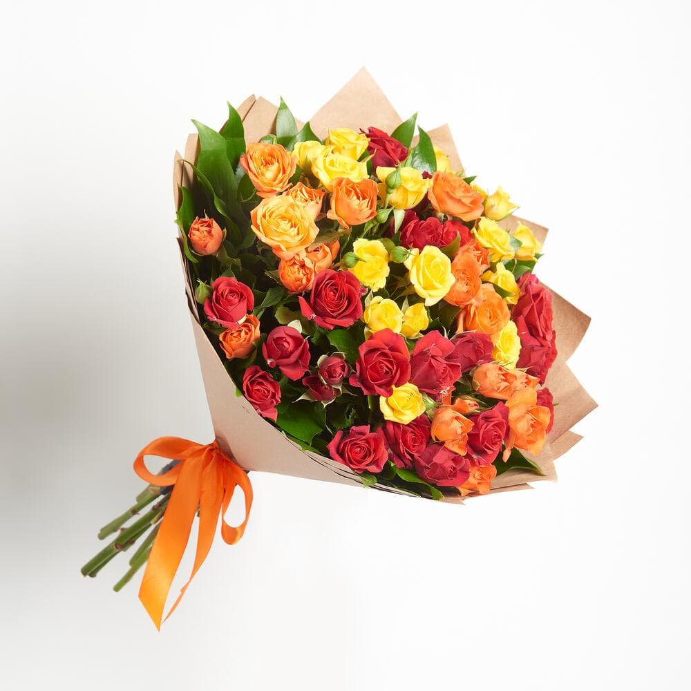 11 ярких кустовых роз — фото 5 — купить в Краснодаре — фото 5