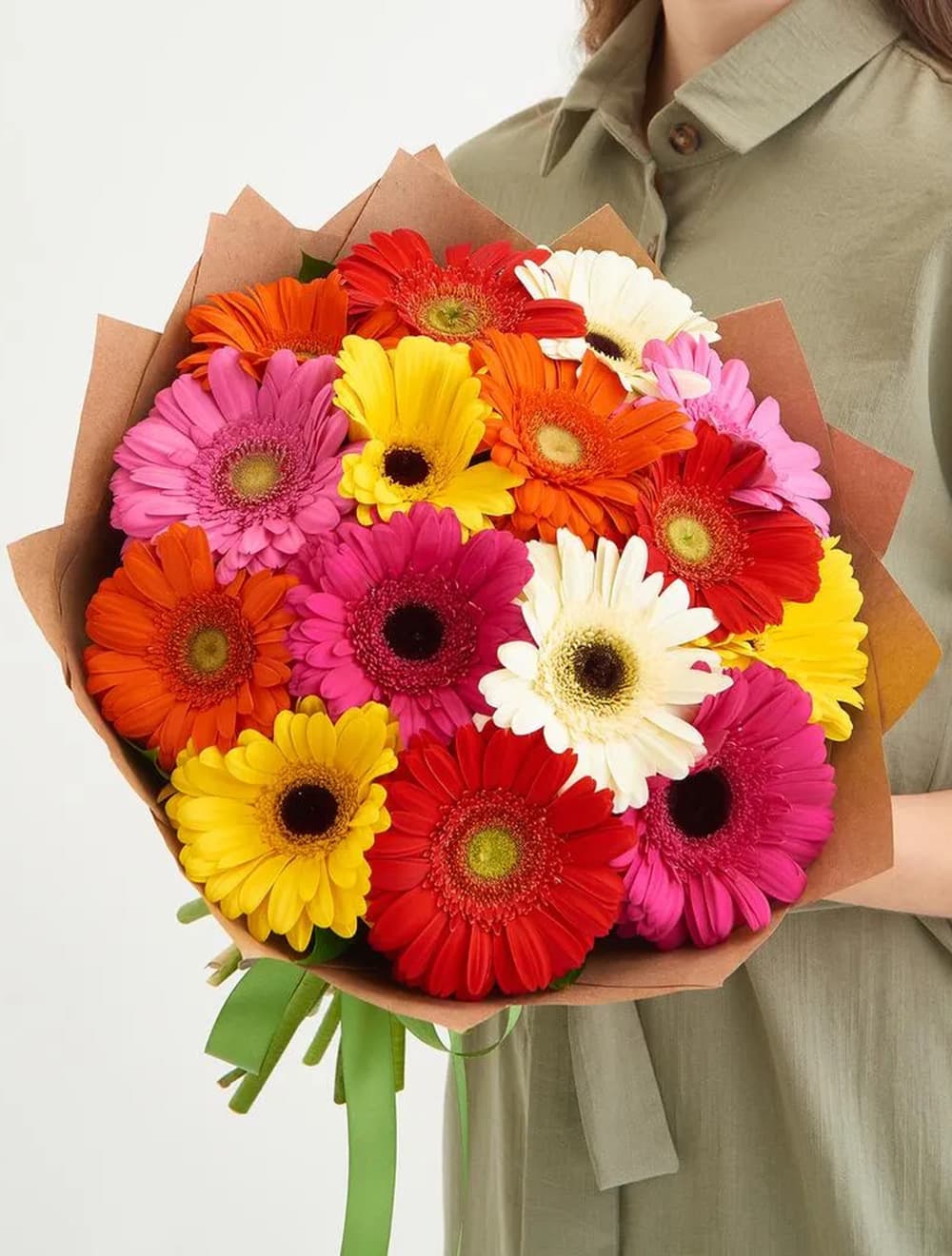 15 гербер в крафте — фото 1 — купить в Сочи