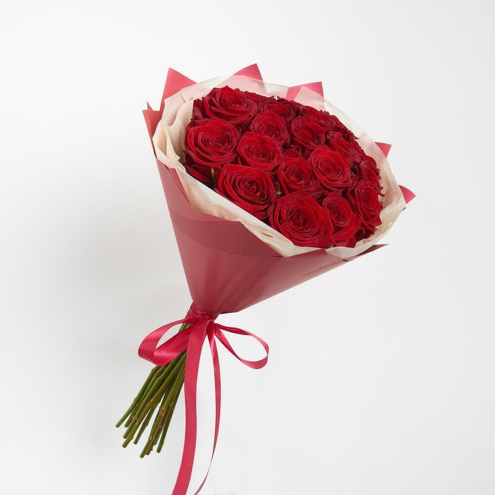 19 КРАСНЫХ РОЗ “RED NAOMI” — фото 2 — купить в Волгограде — фото 2