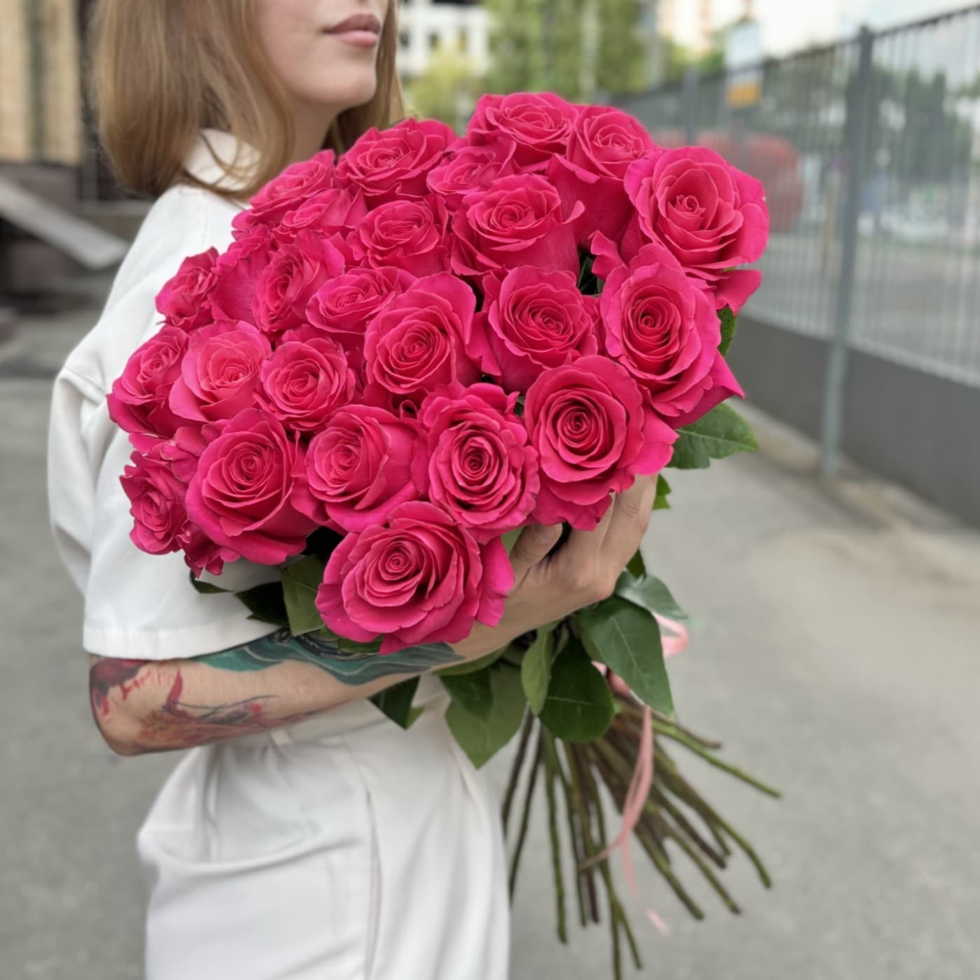 25 эквадорских роз 80 см "Pink Floyd" — фото 3 — купить в Сочи — фото 3