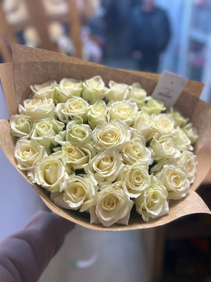 31 роза 40 см белая — фото 3 — купить в Краснодаре — фото 3