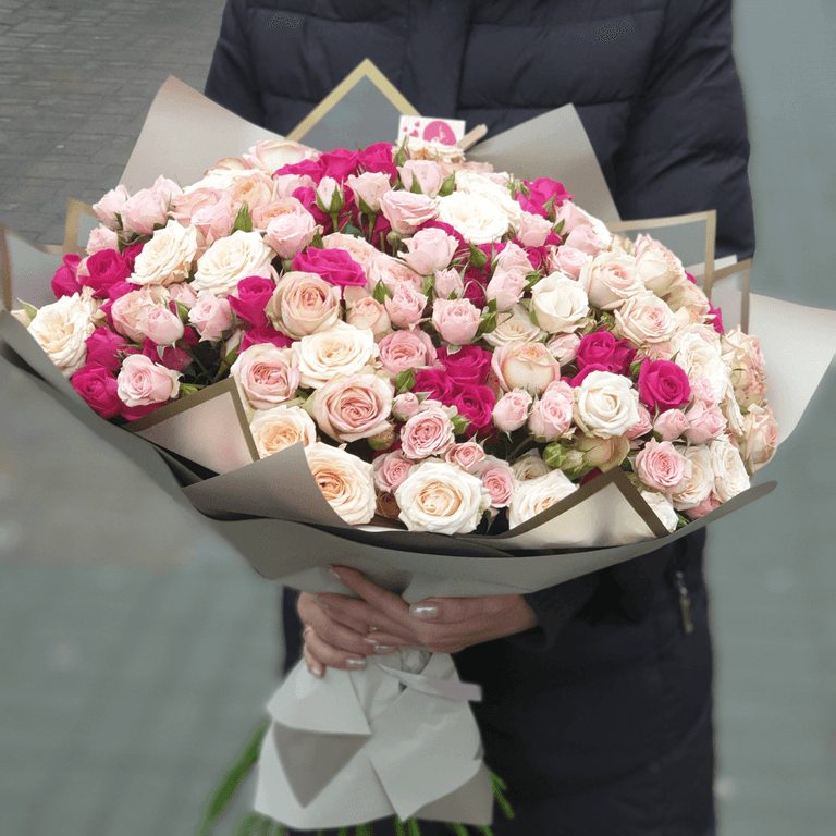 39 КУСТОВЫХ РОЗ — фото 1 — купить в Волгограде