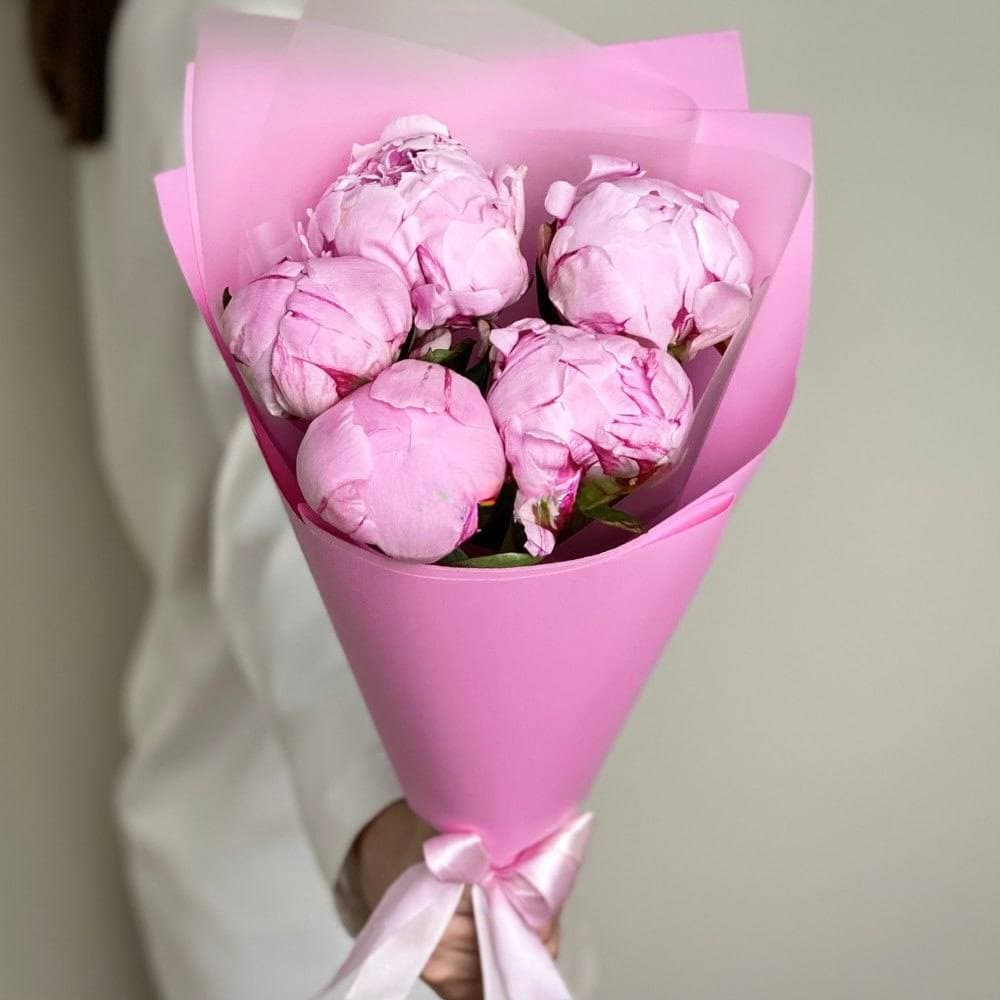 5 белых пионов — фото 2 — купить в Сочи — фото 2