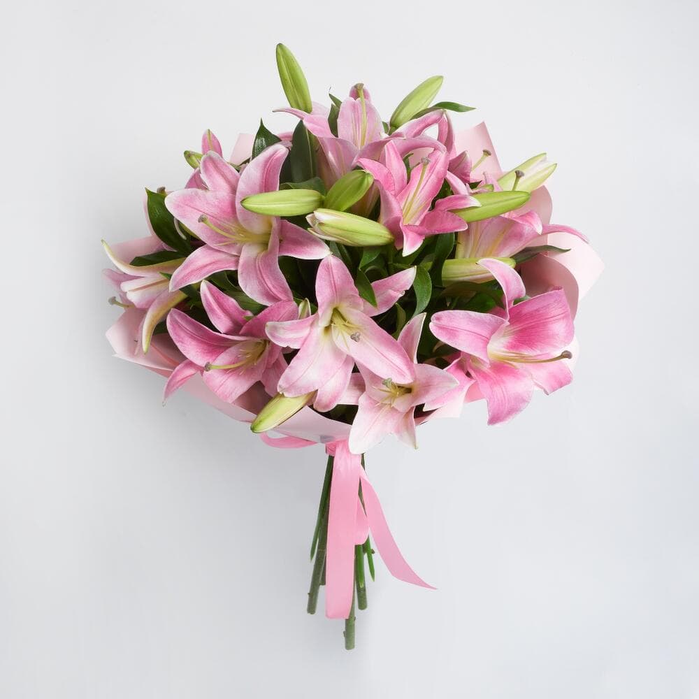 5 розовых лилий — фото 4 — купить в Волгограде — фото 4