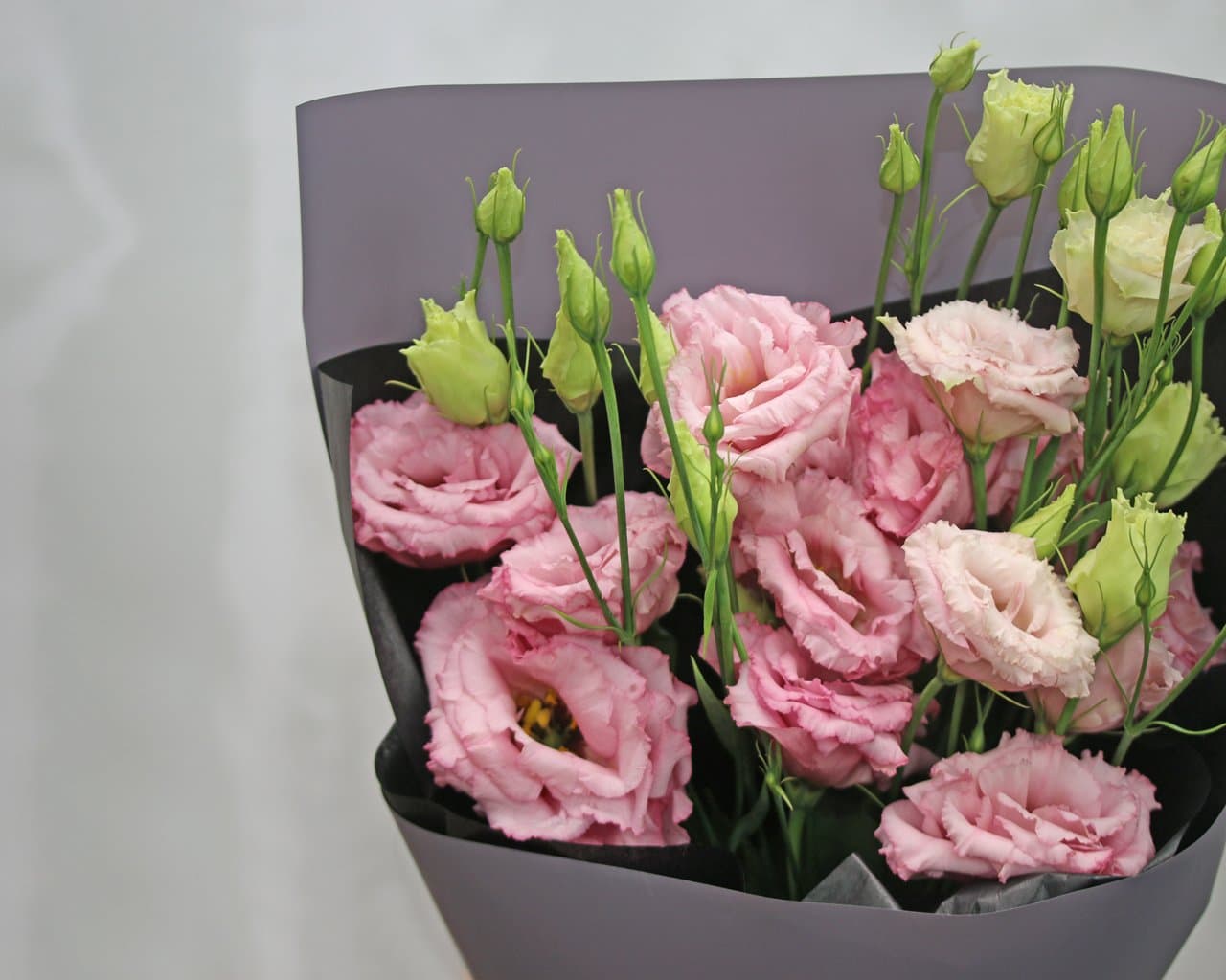 5 веток розовой эустомы — фото 2 — купить в Сочи — фото 2