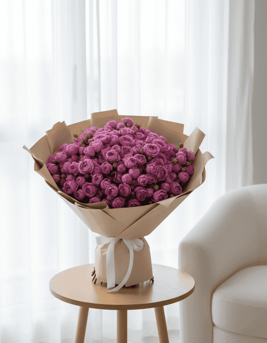 51 пионовидная роза Misty Babbles — фото 2 — купить в Сочи — фото 2