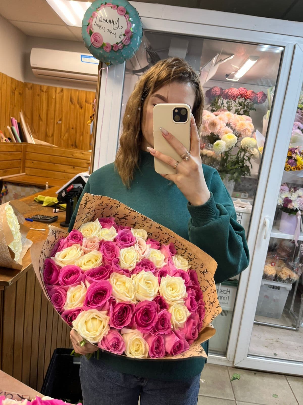 51 роза 40 см белая и розовая — фото 2 — купить в Краснодаре — фото 2