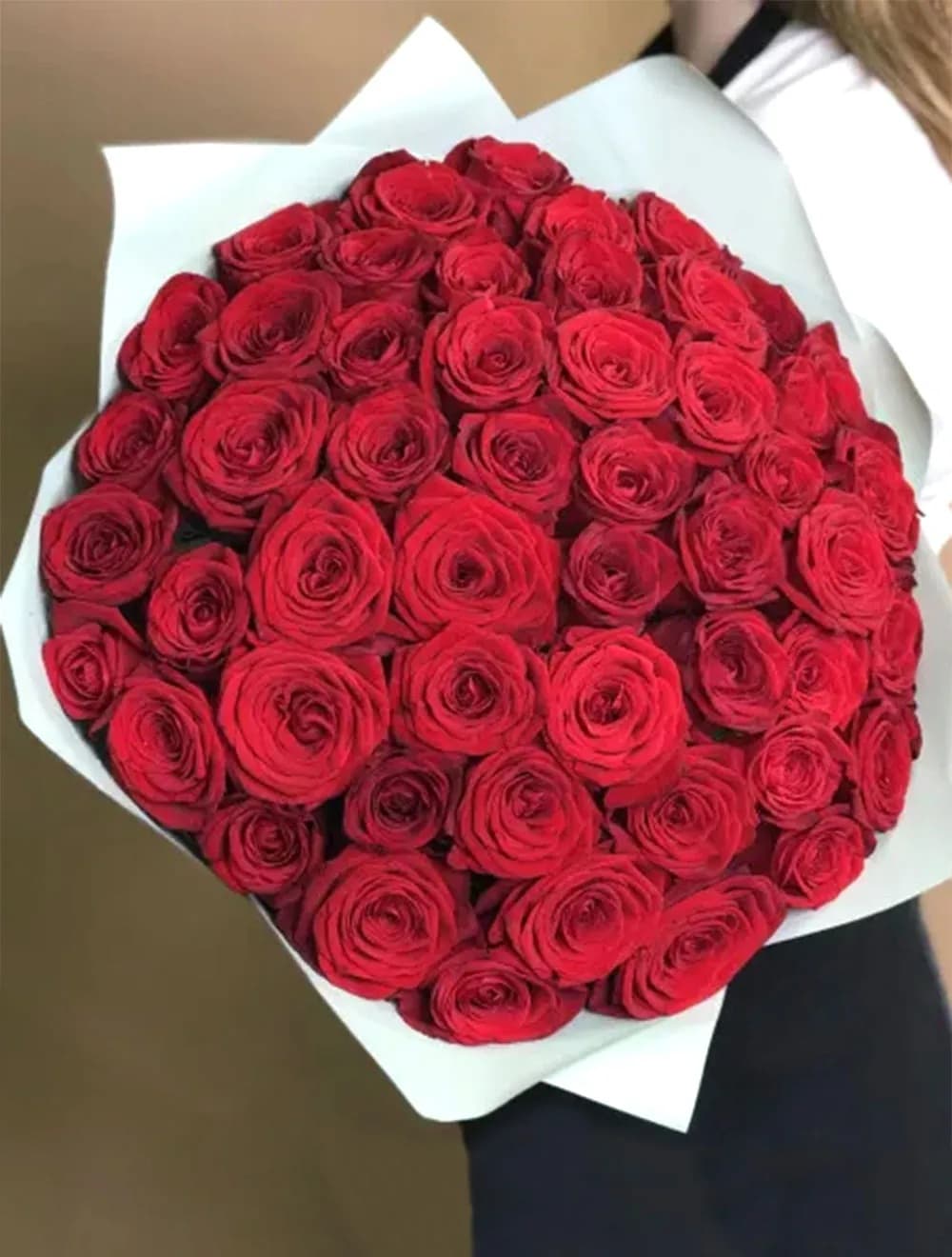 51 роза (цвет на выбор) — фото 1 — купить в Краснодаре