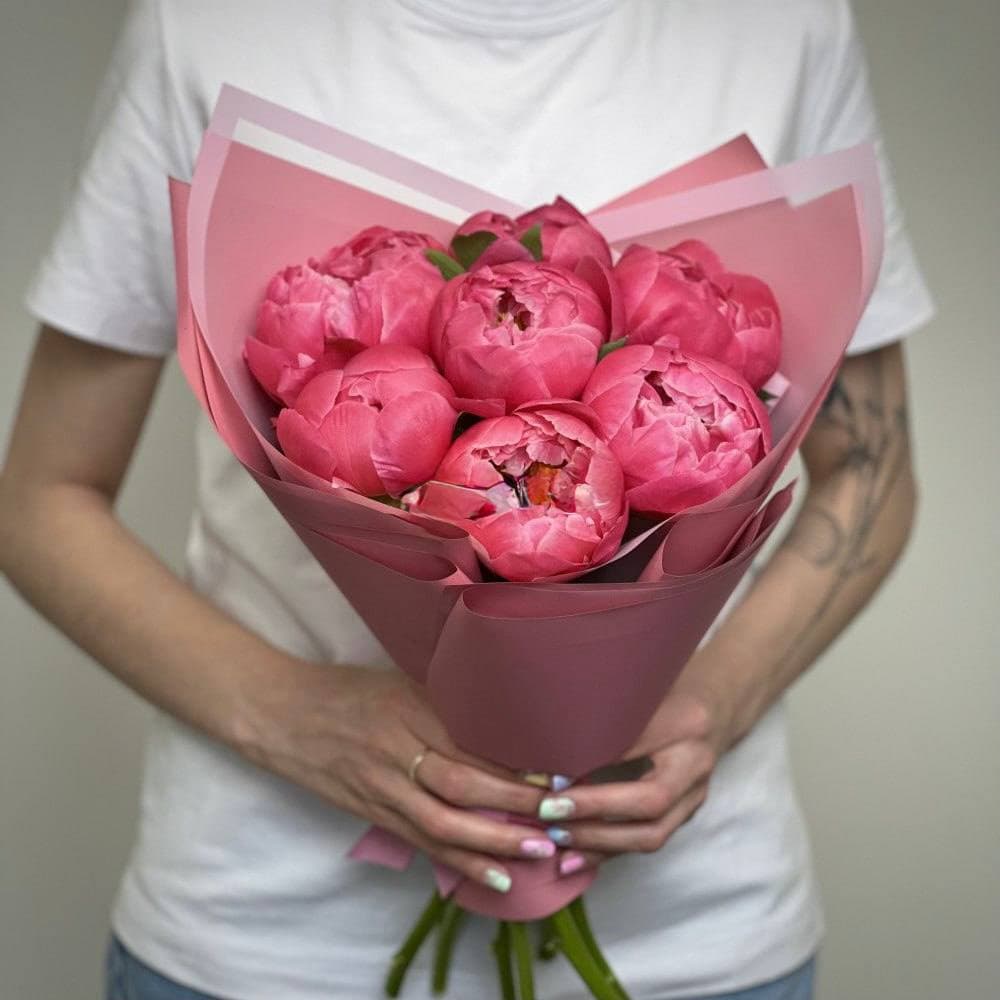 7 коралловых пионов — фото 2 — купить в Сочи — фото 2