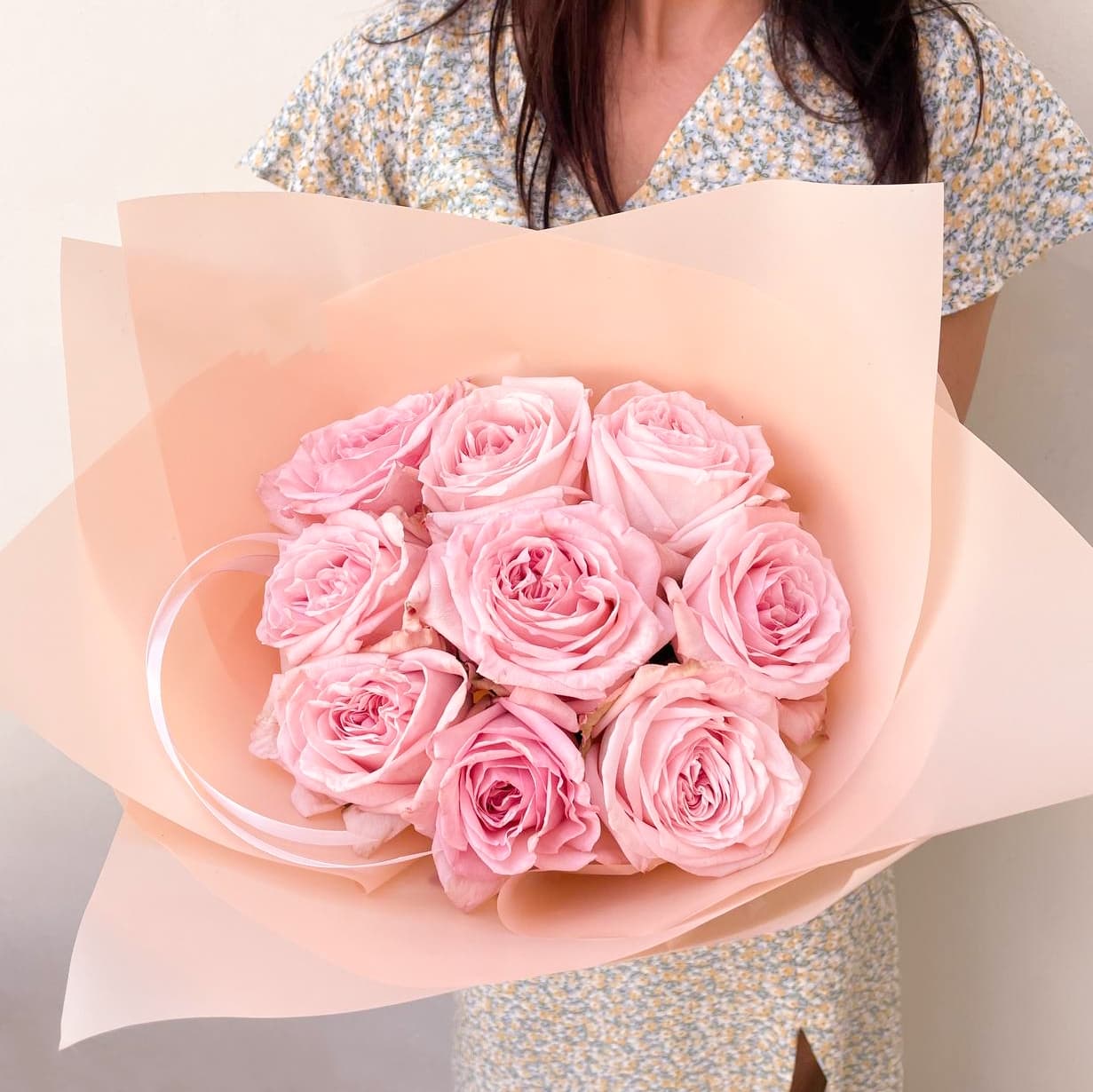 9 пионовидных роз — купить в Волгограде