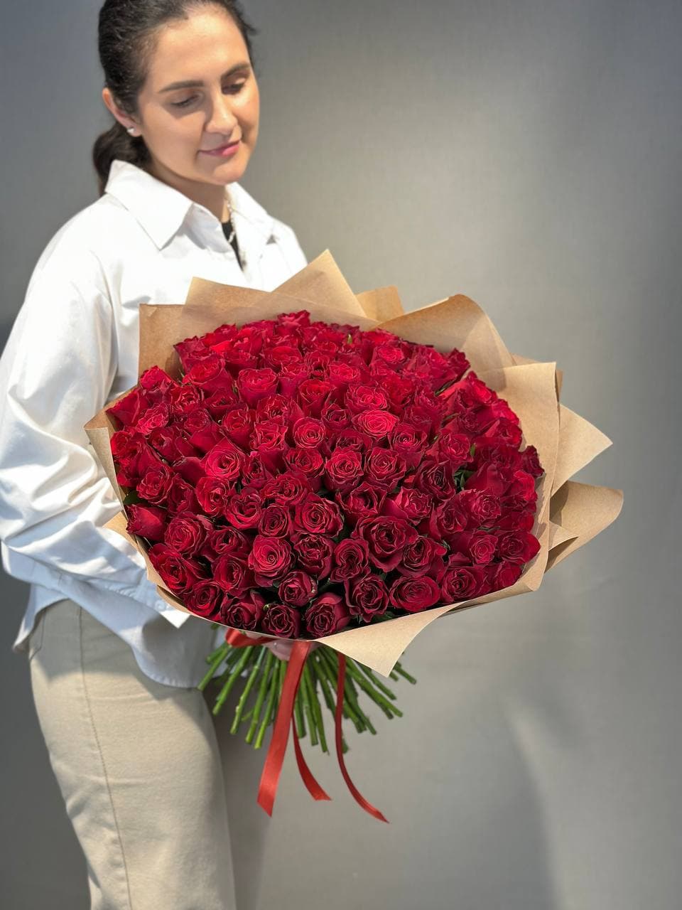 101 роза Кения PREMIUM — купить в Ростове-на-Дону — фото 2