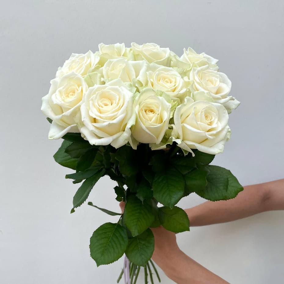 11 белых роз — купить в Ростове-на-Дону — фото 3