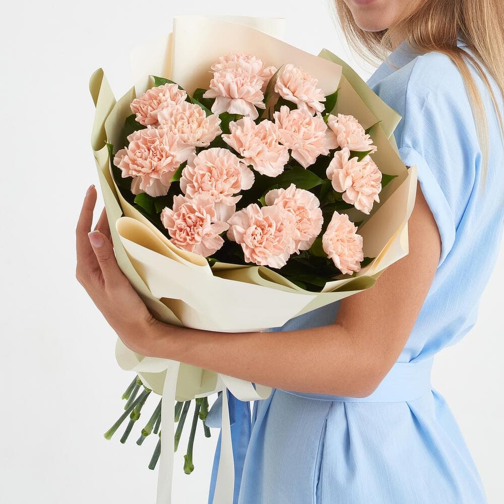 15 кремовых диантусов — купить в Ростове-на-Дону