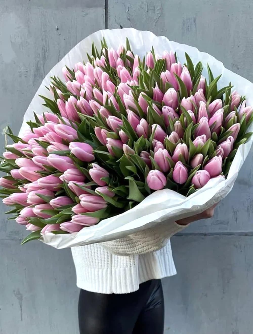 Букет из 151 тюльпана (цвет на выбор) — купить в Ростове-на-Дону