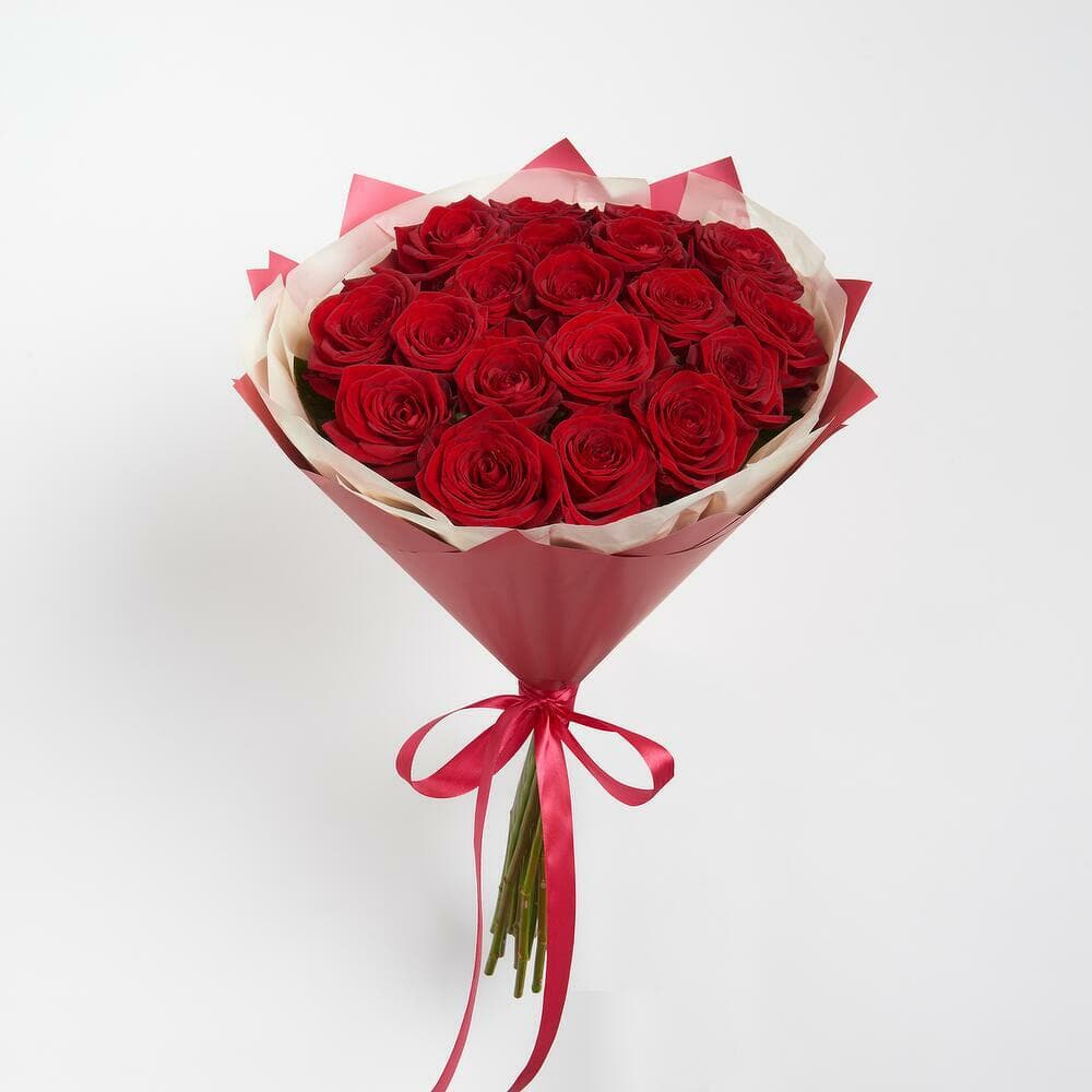19 красных роз “Red Naomi” — купить в Ростове-на-Дону — фото 3