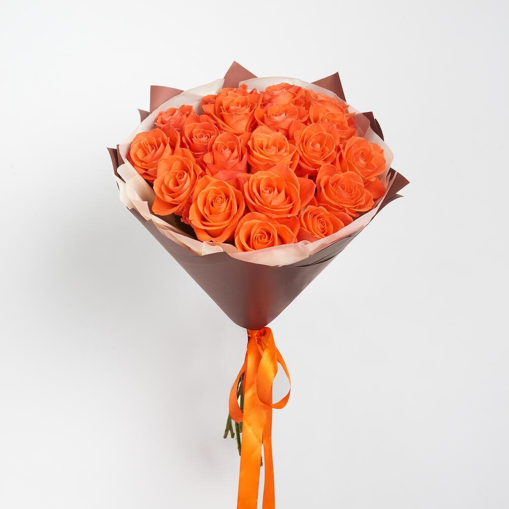 19 оранжевых роз — купить в Ростове-на-Дону — фото 5