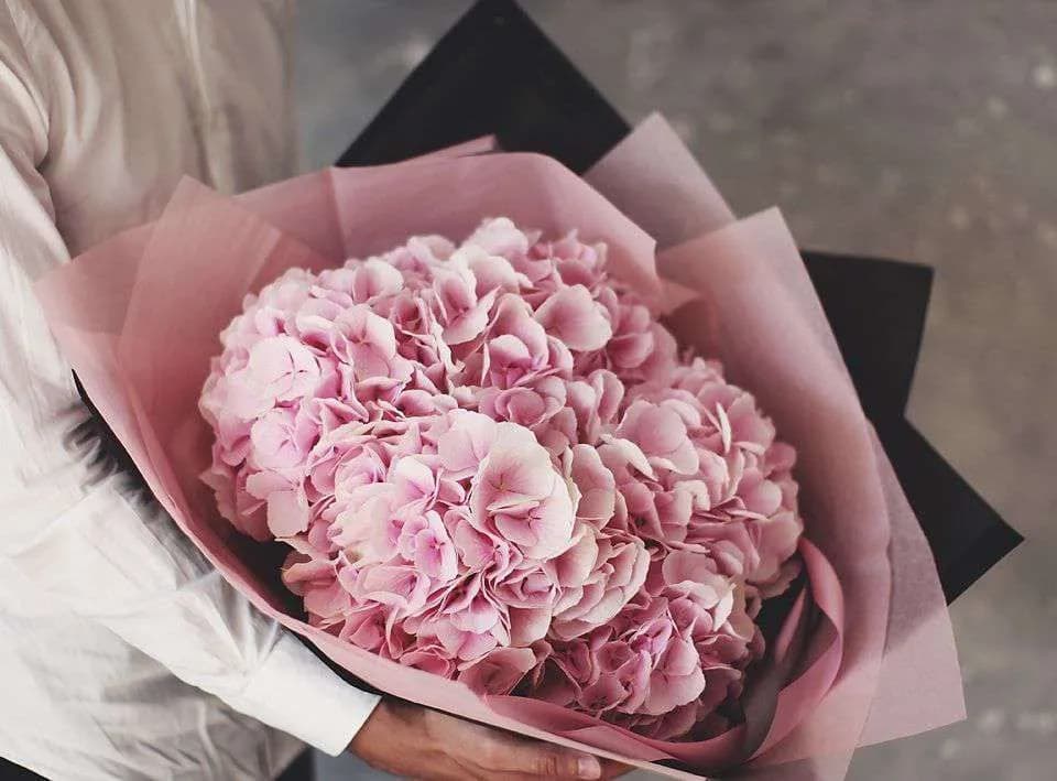 5 розовых гортензий — купить в Ростове-на-Дону — фото 5