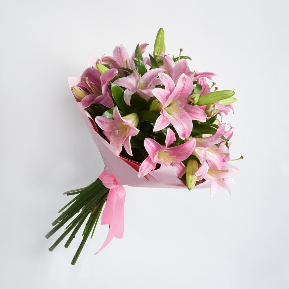 5 розовых лилий — купить в Ростове-на-Дону — фото 3