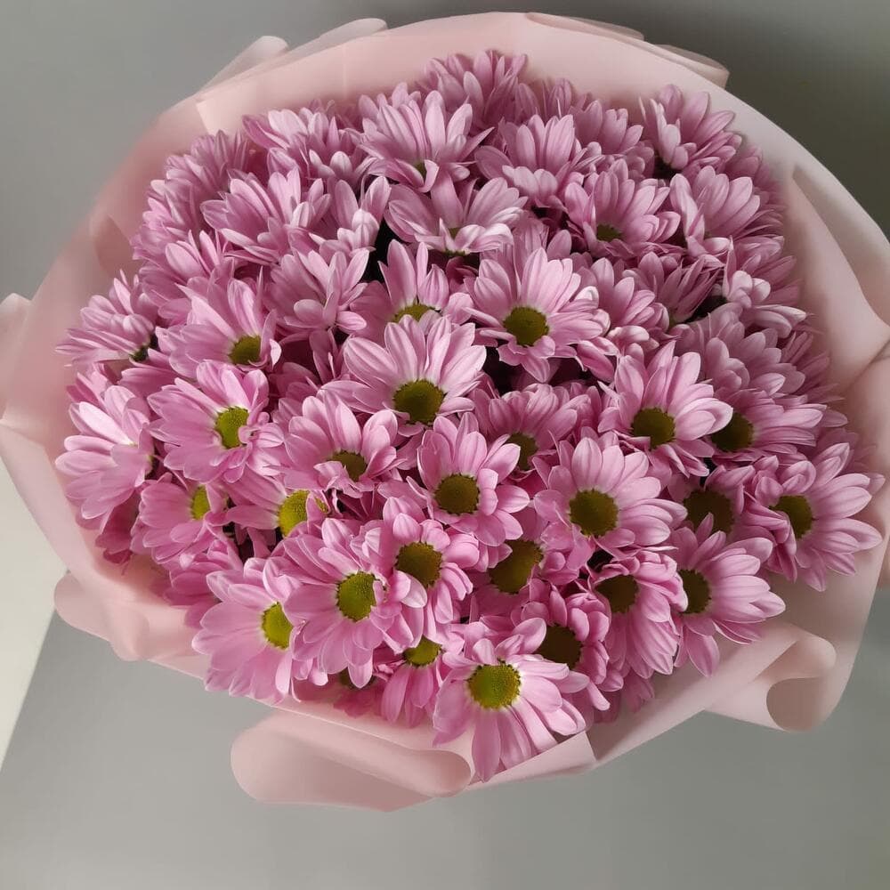 Букет 9 кустовых хризантем (цвет на выбор) — фото 2 — купить в Сочи — фото 2