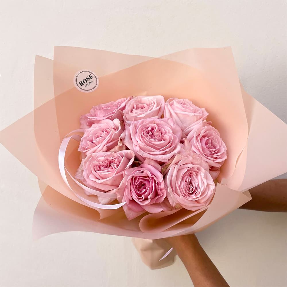 9 пионовидных роз — купить в Ростове-на-Дону