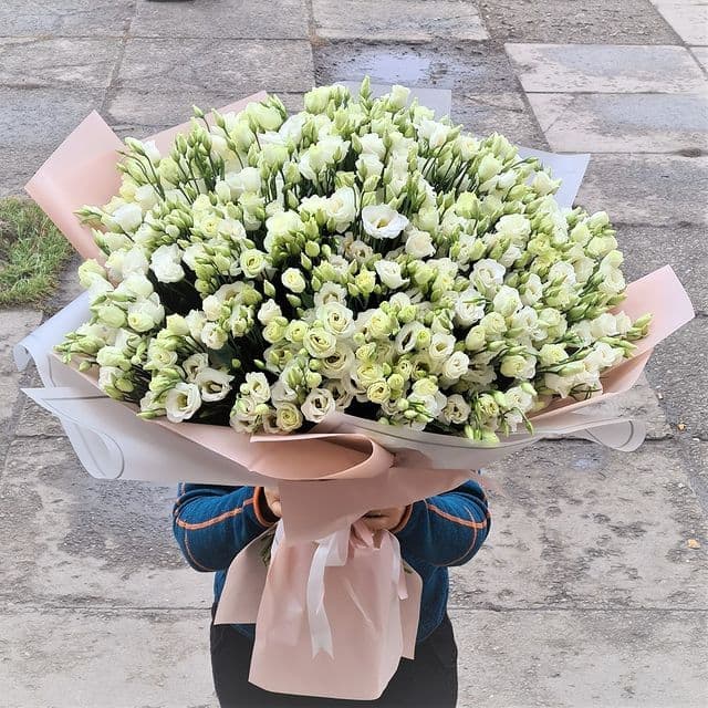 Букет из 101 эустомы — купить в Ростове-на-Дону