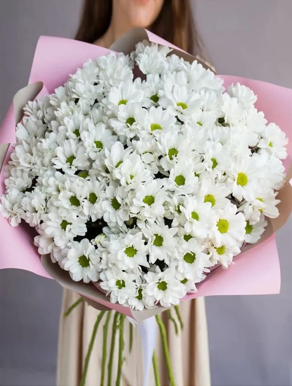 Букет из 15 кустовых хризантем (цвет на выбор) — фото 1 — купить в Сочи