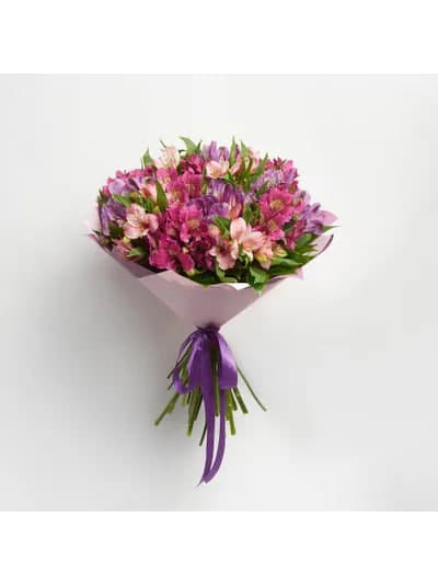 Букет из 15 лиловых альстромерий — фото 2 — купить в Сочи — фото 2