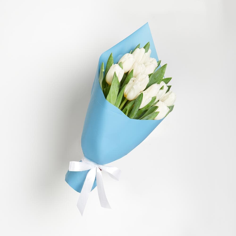 Букет из 15 тюльпанов (цвет на выбор) — фото 3 — купить в Сочи — фото 3