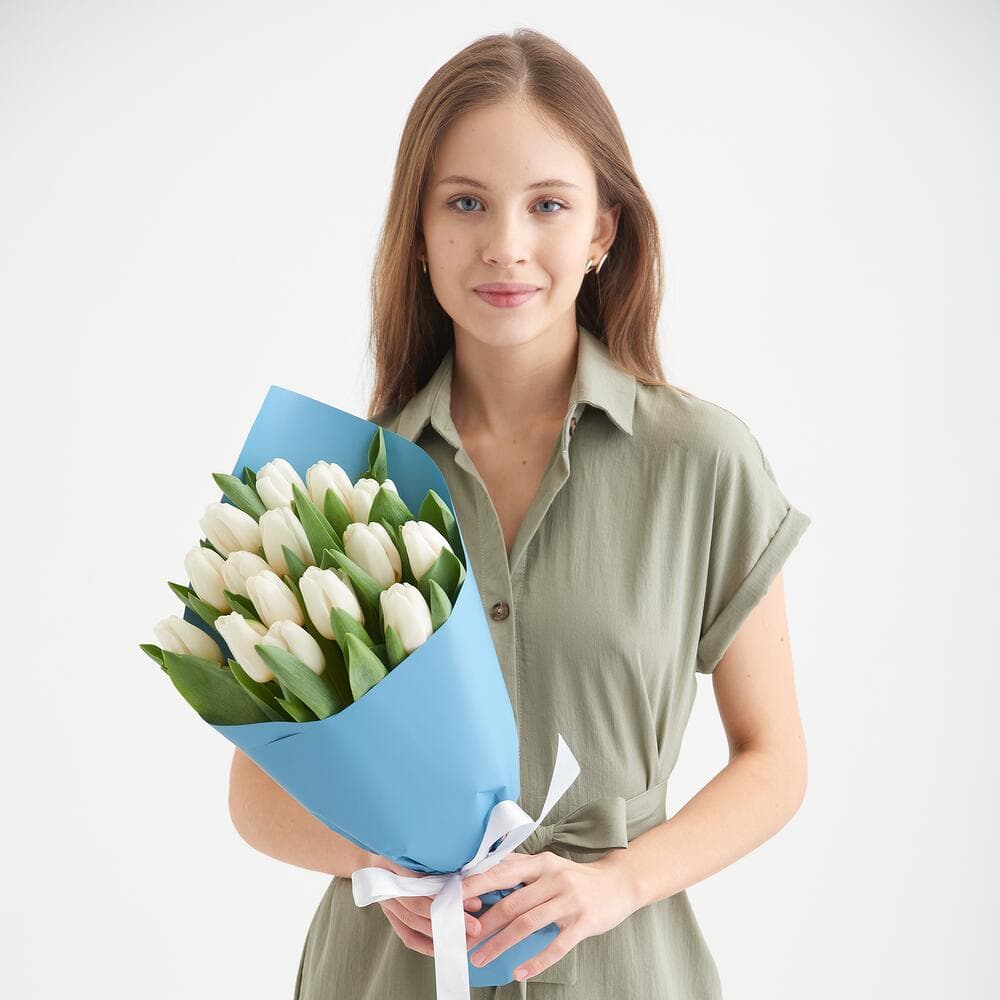 Букет из 15 тюльпанов — фото 5 — купить в Волгограде — фото 5