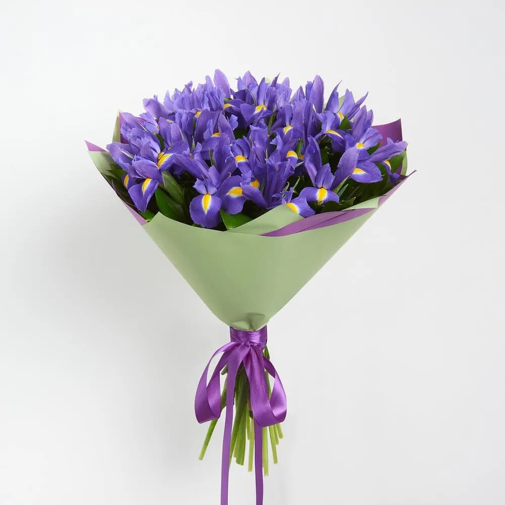 Букет из 19 ирисов — фото 3 — купить в Краснодаре — фото 3