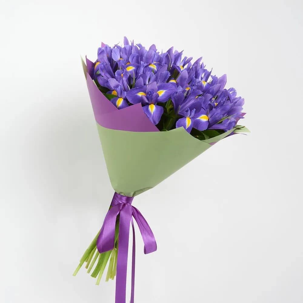 Букет из 19 ирисов — фото 4 — купить в Краснодаре — фото 4