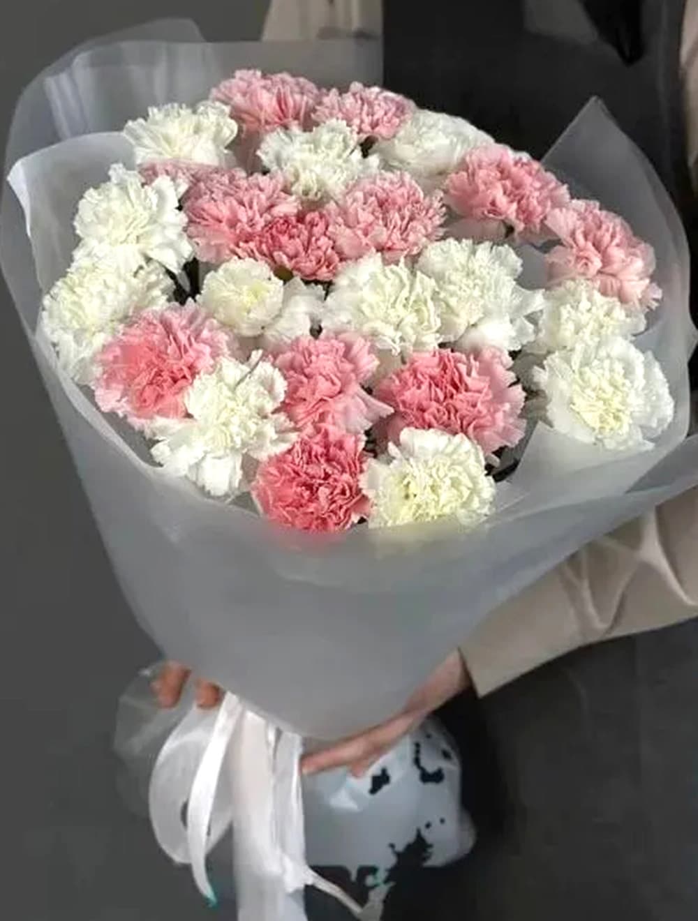 Букет из 25 диантусов: розовый микс — купить в Сочи