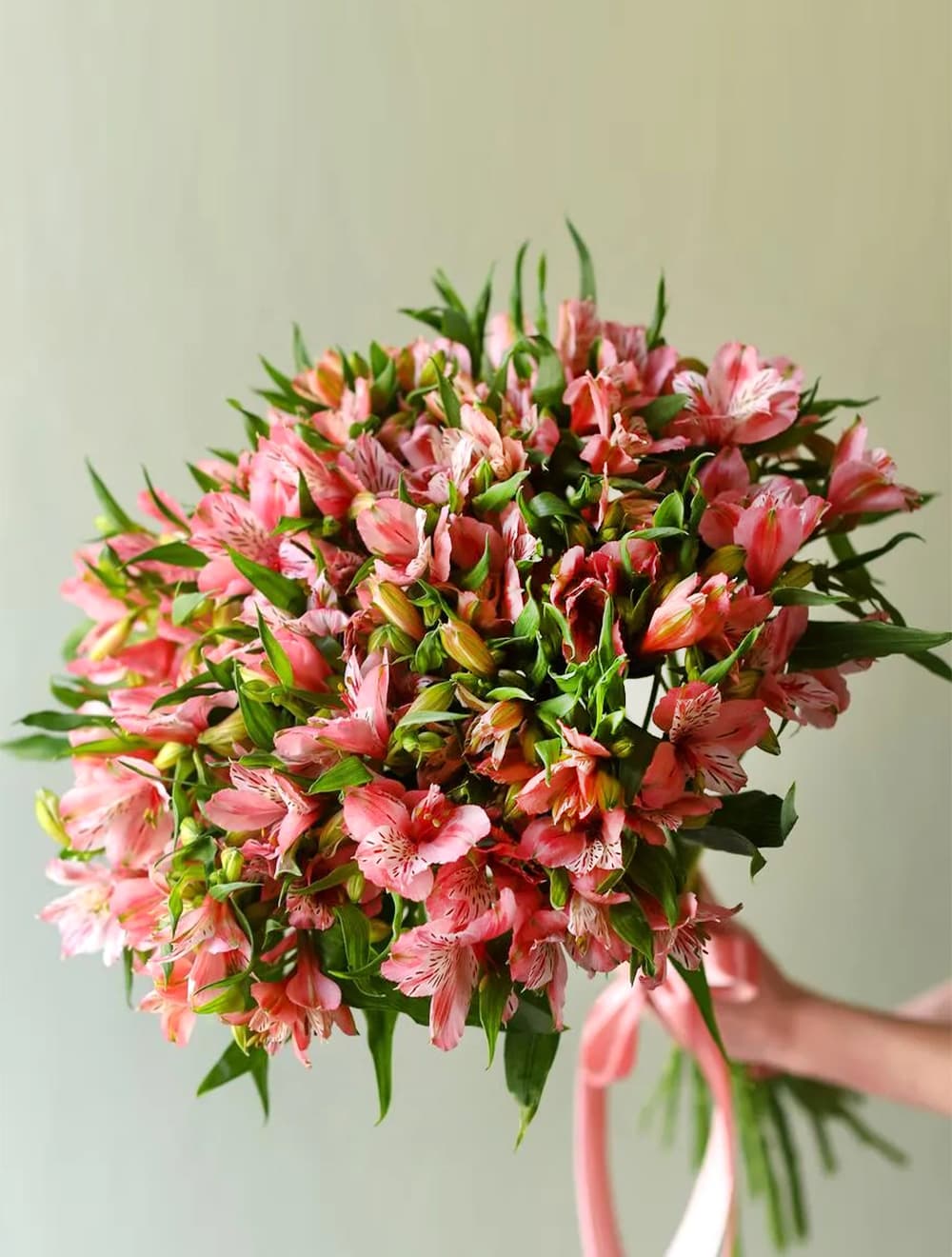 Букет из 25 розовых альстромерий — купить в Сочи