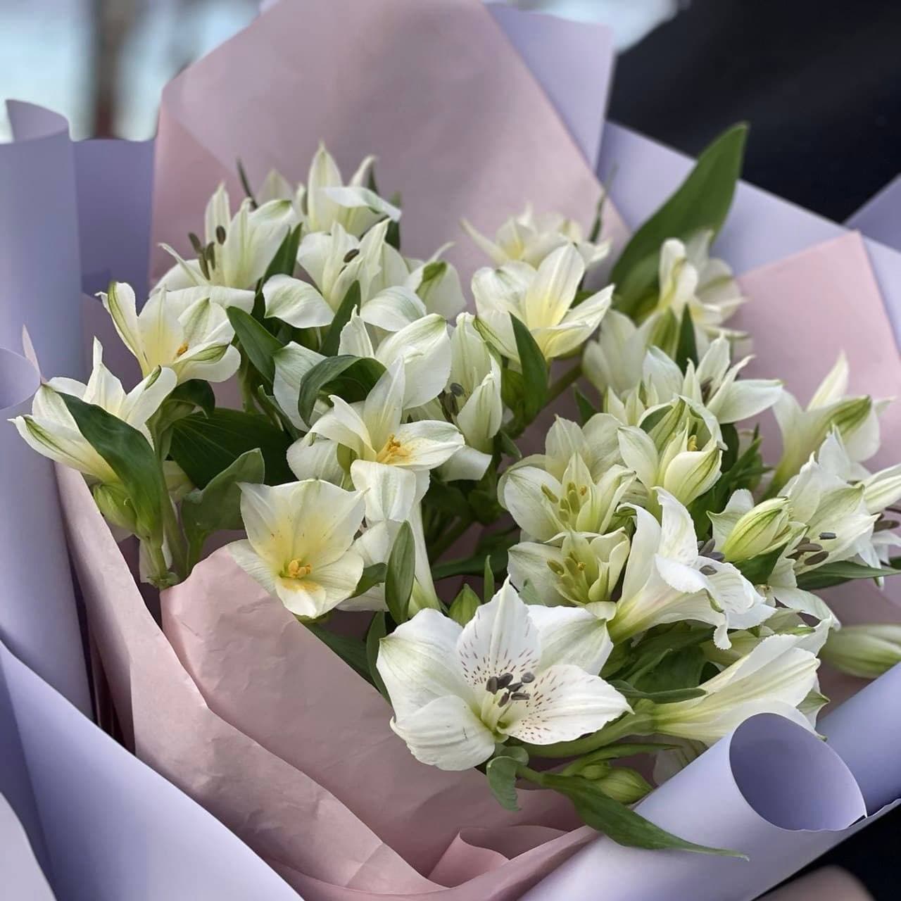 Букет из 7 альстромерий (цвет на выбор) — фото 2 — купить в Сочи — фото 2