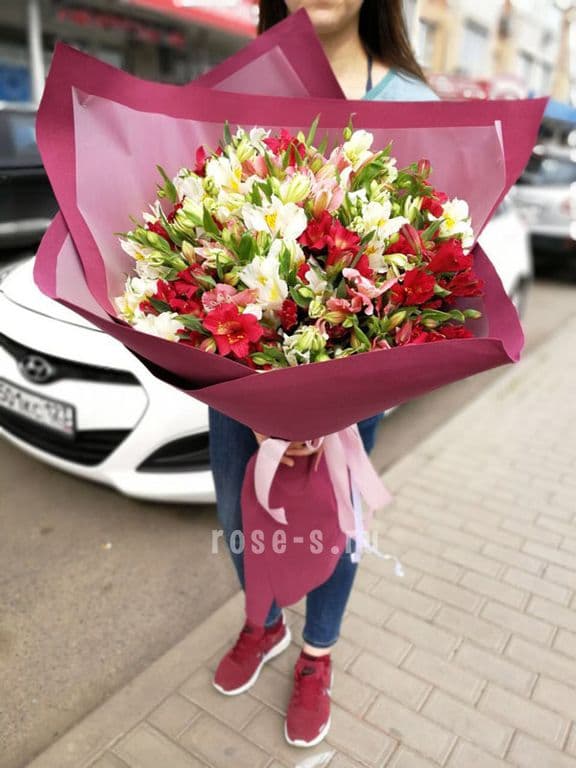 Букет из альстромерий №2 — купить в Ростове-на-Дону