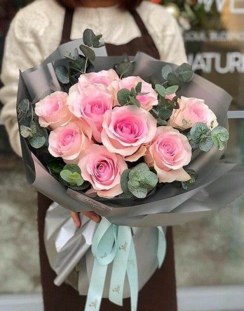 Букет из голландских роз "Нежность" — купить в Краснодаре