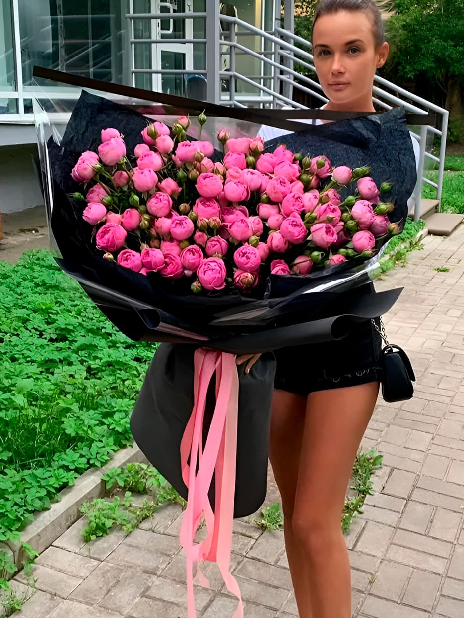 Букет из пионовидной розы — купить в Ростове-на-Дону