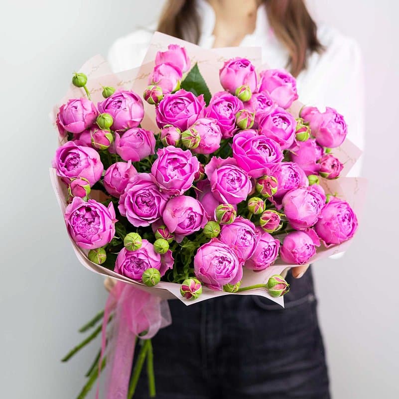 Букет из пионовидных роз — купить в Краснодаре