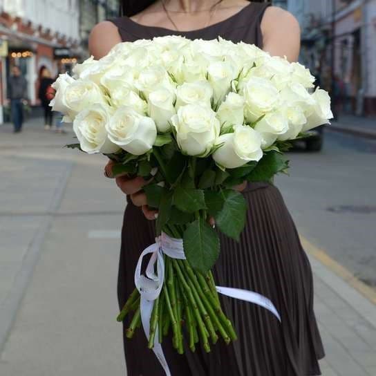 БУКЕТ ИЗ РОЗ 50 СМ "RUBER" ЦВЕТ НА ВЫБОР — фото 3 — купить в Волгограде — фото 3