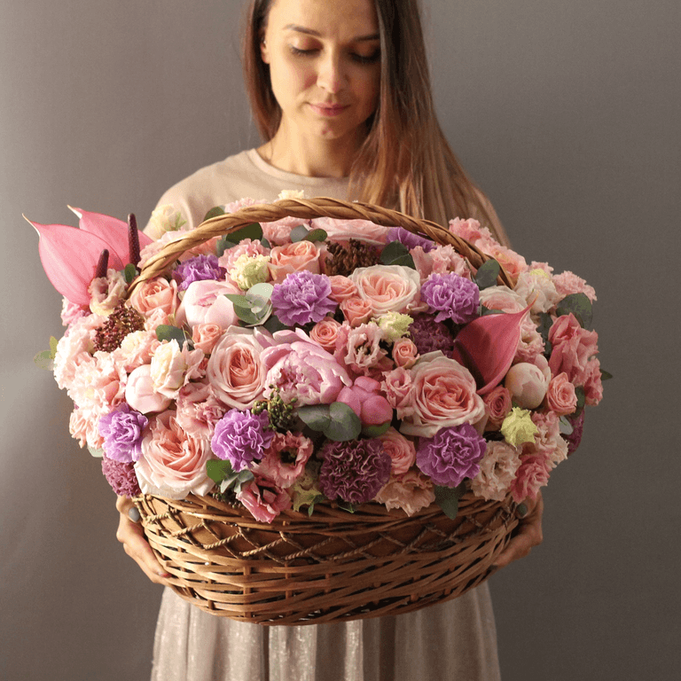 Букет "Корзина Нежность" — купить в Ростове-на-Дону — фото 2