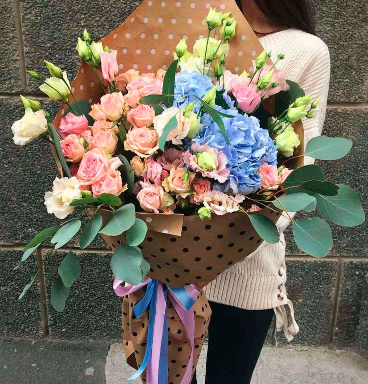 Букет "Лазурный блеск"