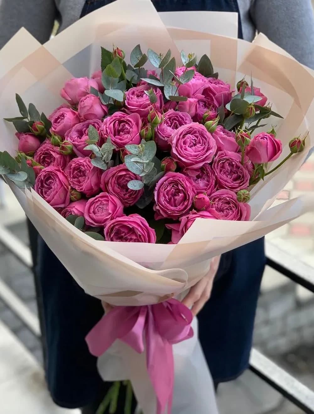 Букет Мисти с эвкалиптом — купить в Сочи