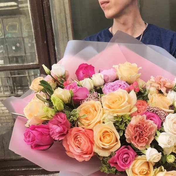 Букет "Розовая пудра" — фото 2 — купить в Волгограде — фото 2