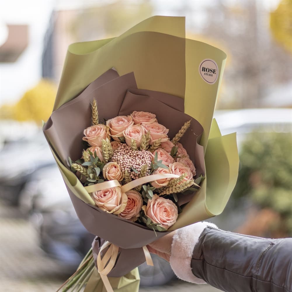 Букет с колосьями — купить в Волгограде