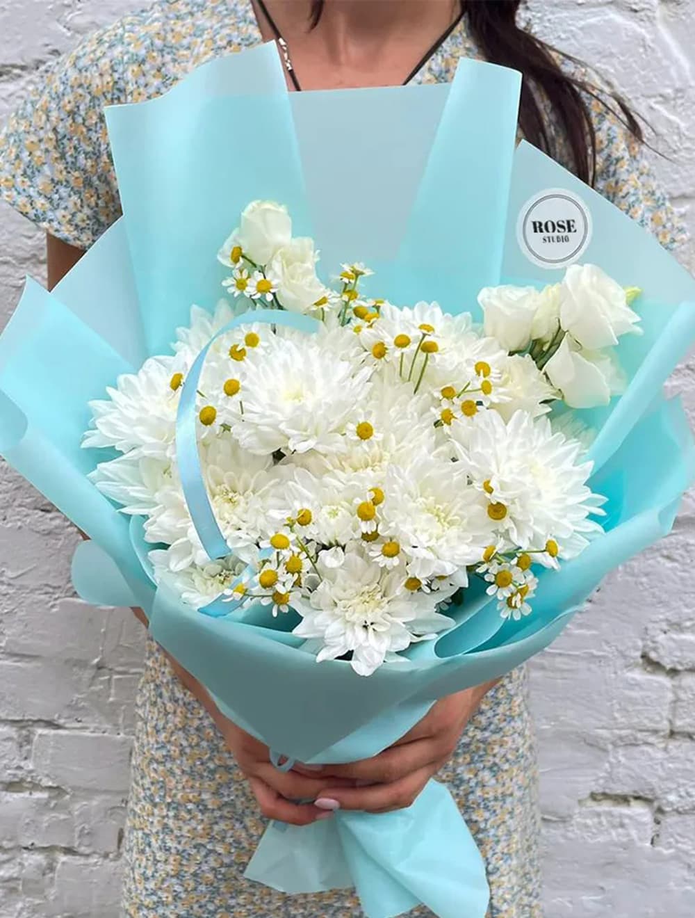 Букет с ромашками — купить в Краснодаре